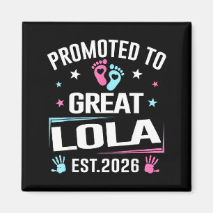 Uppflyttad till stor Lola Est 2026 graviditetsanno Magnet