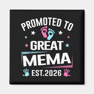 Uppflyttad till stor Mema Est 2026 graviditetsmedd Magnet