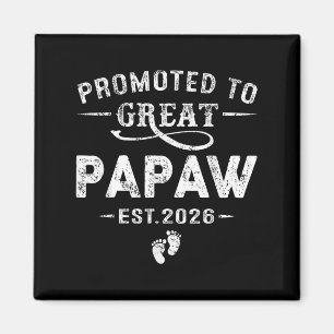 Uppflyttad till stor papaw Est 2026 graviditetsmed Magnet