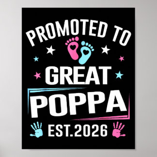 Uppflyttad till stor pappa Est 2026 graviditetsmed Poster