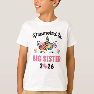 Uppflyttad Till Stor Systern 2026 Enhörning Baby A T Shirt