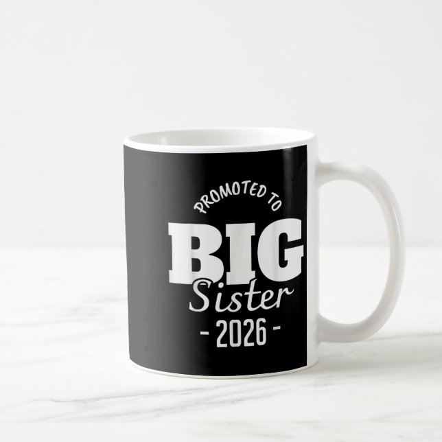Uppflyttad till storasyster 2026, Laddar, Gravidit Kaffemugg (Höger)