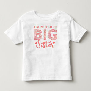 Uppflyttad till storasyster med hjärta t shirt