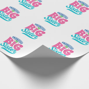 Uppflyttad till storasyster, ny bebis storasyster presentpapper