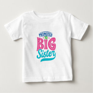 Uppflyttad till storasyster, ny bebis storasyster t shirt