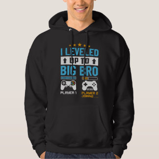 Uppflyttad till storebror 2022 Gått upp till store Hoodie