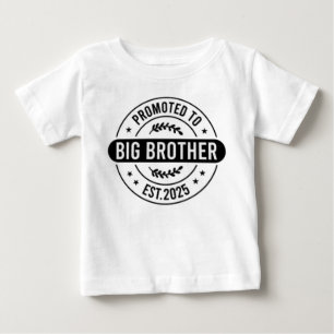 Uppflyttad till Storebror 2026 Dinosaur T-Rex Pojk T Shirt