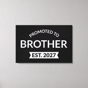 Uppflyttad till storebror Est 2027 Big Brother II Canvastryck