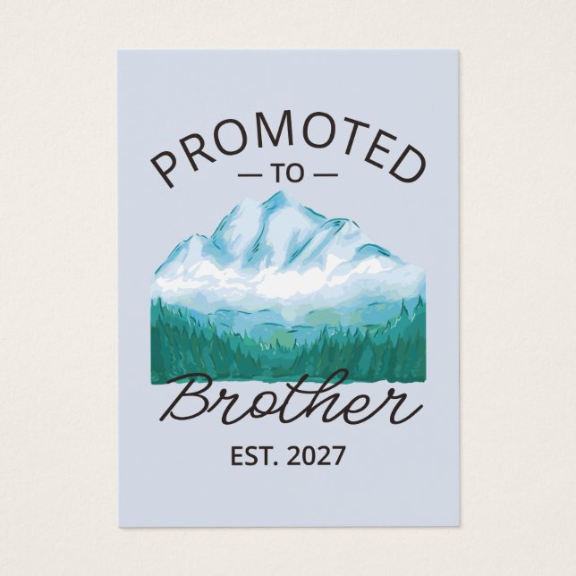 Uppflyttad till storebror Est 2027 Big Brother VI Visitkort (Framsidan)