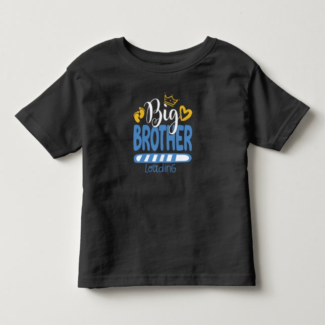 Uppflyttad till storebror Loading Rolig storebror T Shirt (Framsida)