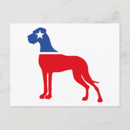 Uppfödaridentitet för great dane vykort