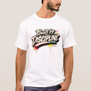 “Uppfödd genom Disciplin” Grafisk T-shirt för Män