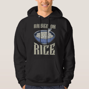 Uppfödd på ris hoodie
