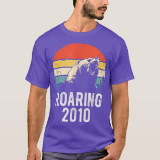 Uppfödning 2010 Vintage Retro Sunset Bear Animal 1 T Shirt