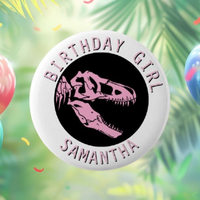 Uppfödning av en dinosaur-födelsedag knapp (Unleash the thrill of a Jurassic birthday with our Roaring Birthday Surprise Button! )