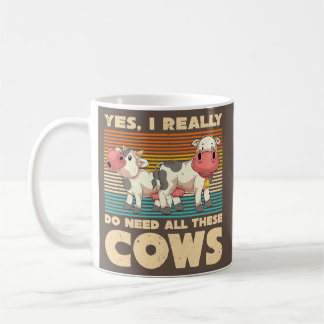 Uppfödning Kow Älskare Funny Farmer Farm Animal Re Kaffemugg