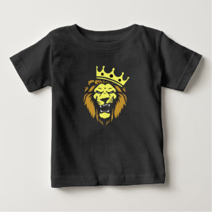 Uppfödning lejon med krona t shirt