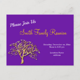 Uppföljningsvykort för familjen Golden Träd Vykort