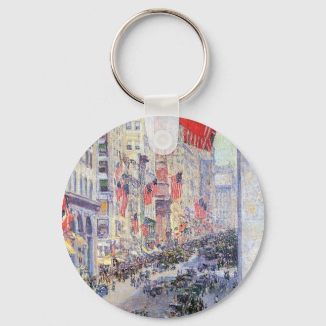 Uppför avenyn från 34:e gatan, maj 1917 nyckelring (Framsida)