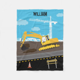 Uppförande av grävmaskinen Lastbil Lastbilar Fleecefilt