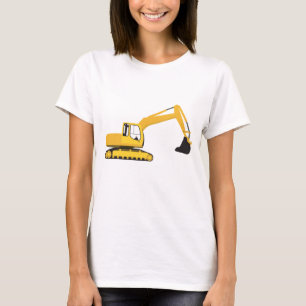 Uppförande av grävmaskiner i Lastbil T Shirt