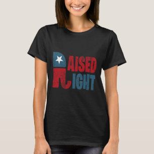 Uppfostrad republikan rätt elefant Rösta republika T Shirt