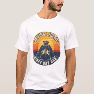 Uppfostrar Legender Sedan Dag Ett  Retro Solnedgån T Shirt