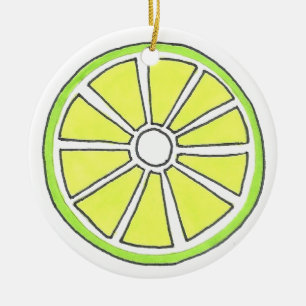 Uppfräschning av citrusfruktssegmentet Florida Nyc Julgransprydnad Keramik