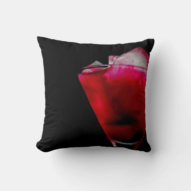 Uppfräschning av rött och Rosa Cocktail Kudde (Framsida)