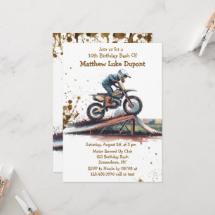 Uppfräschning: Motorcykel Birthday Bash Inbjudningar