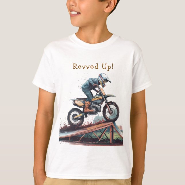 Uppfräschning: Motorcykel Birthday Bash T Shirt (Framsida)