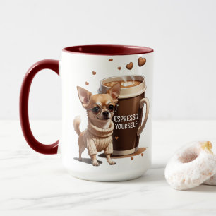 Uppfriska dig själv – Coffee Chihuahua Edition Mugg