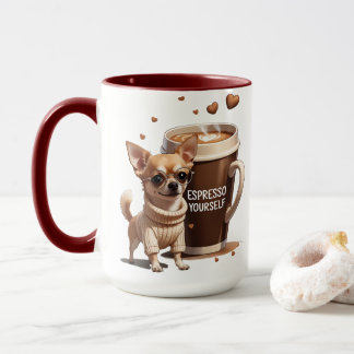 Uppfriska dig själv – Coffee Chihuahua Edition Mugg