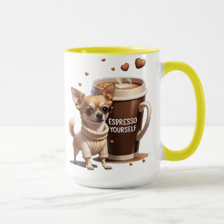 Uppfriska dig själv – Coffee Chihuahua Edition Mugg