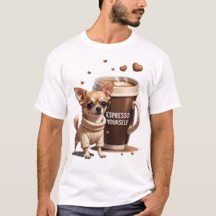 Uppfriska dig själv – Coffee Chihuahua Edition T Shirt