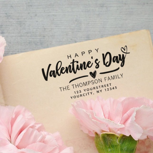 Uppfriskande Alla hjärtans dag Modern Returadress Självfärgande Stämpel (Skapare uppladdad)