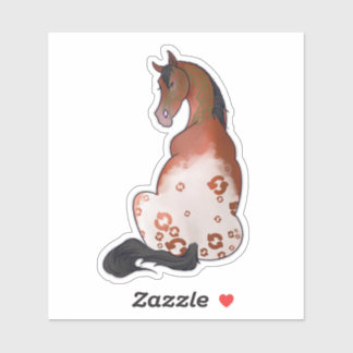 Uppfriskande äpple av grönt klistermärken