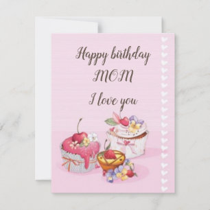 Uppfriskande Birthday mamma Julkort