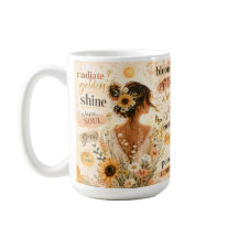 Uppfriskande blomsteraffirmation i akvarellkonst