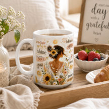 Uppfriskande blomsteraffirmation i akvarellkonst