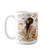 Uppfriskande blomsterbekräftande akvarell boho chi