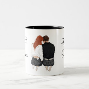 Uppfriskande Bröllop-par Mug Två-Tonad Mugg