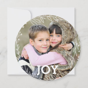 Uppfriskande Laurel Wandeans Helgdag Photo Card Julkort
