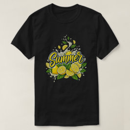 Uppfriskande sommar citron Splash Tropisk Frukt  T Shirt