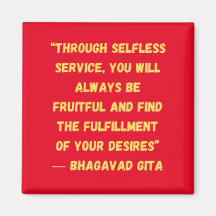 Uppfyllande av dina önskemål Bhagavad Gita Magnet