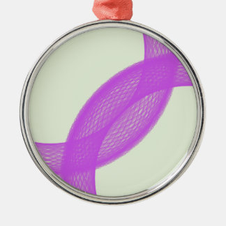 Uppfyllande av lila andlig julgransprydnad metall