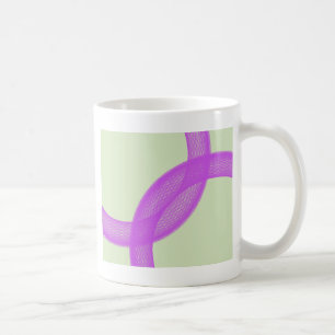 Uppfyllande av lila andlig kaffemugg