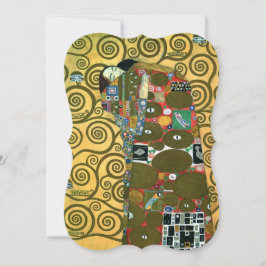 Uppfyllande (The Embrace) av Gustav Klimt Bröllop Inbjudningar