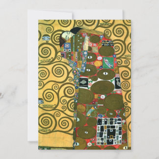Uppfyllande (The Embrace) av Gustav Klimt Bröllop Inbjudningar