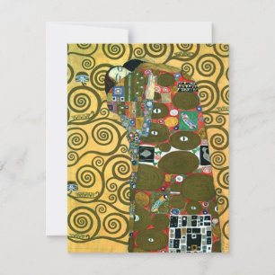 Uppfyllande (The Embrace) av Gustav Klimt Bröllop OSA Kort